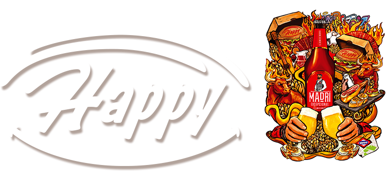 Happy & Madri logos