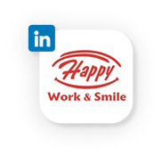 happy linkedin icon