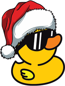 xmas happy duck
