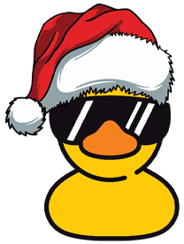 xmas happy duck