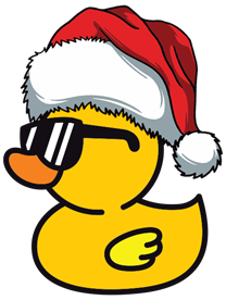 xmas happy duck