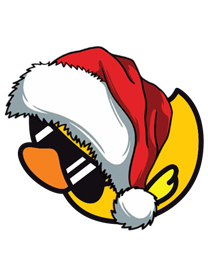 xmas happy duck
